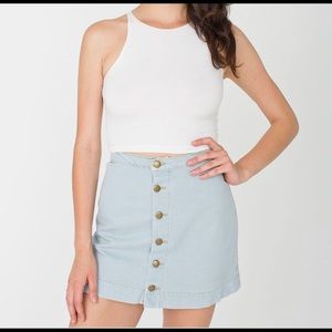 Denim Button Down Skirt